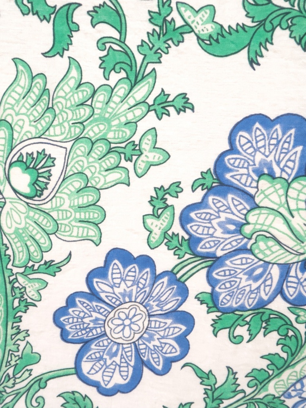 Bindi Tunic Top S Cotton Green Blue Paisley Boho Beach Cover Up Tassel - Picture 5 of 6